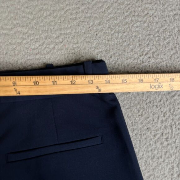 Abercrombie Fitch Dress Pants Women 29, 8L Blue Stretch Pleated Straight 28 x 31 - Picture 11 of 14